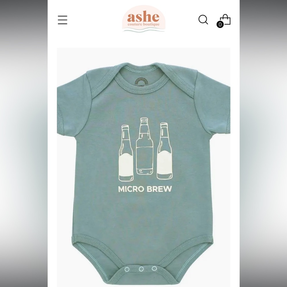 Micro Brew baby onesie body suit - Picture 5 of 5